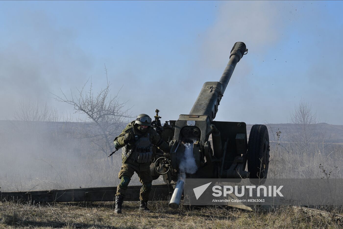 Russia Ukraine Military Operation Artillery Unit