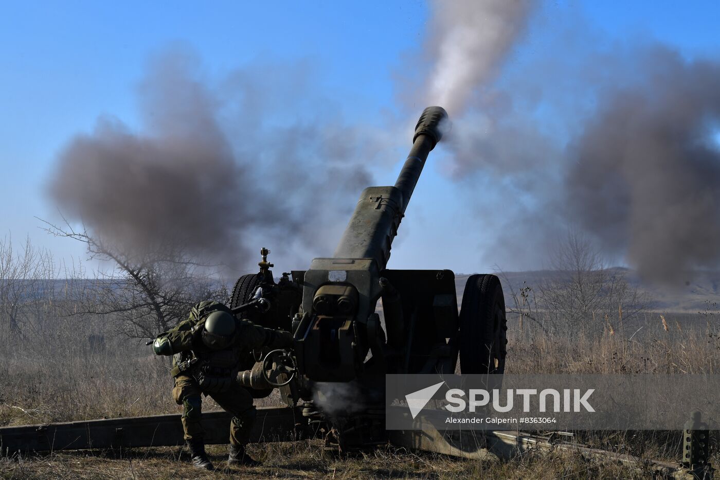 Russia Ukraine Military Operation Artillery Unit