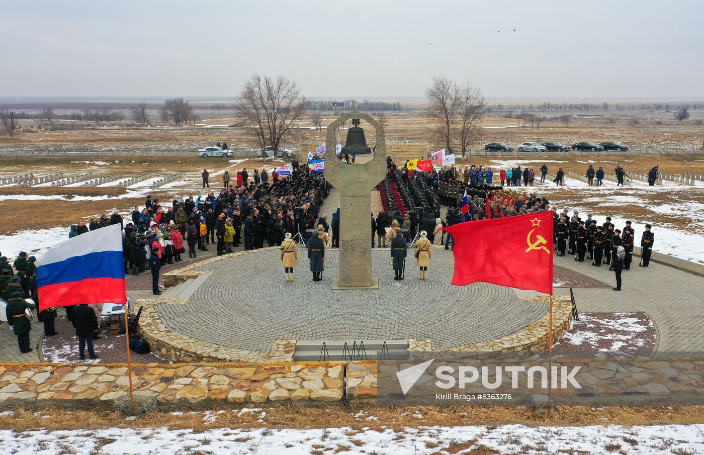 Russia WWII Stalingrad Battle Anniversary Remains Burial