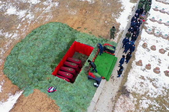 Russia WWII Stalingrad Battle Anniversary Remains Burial