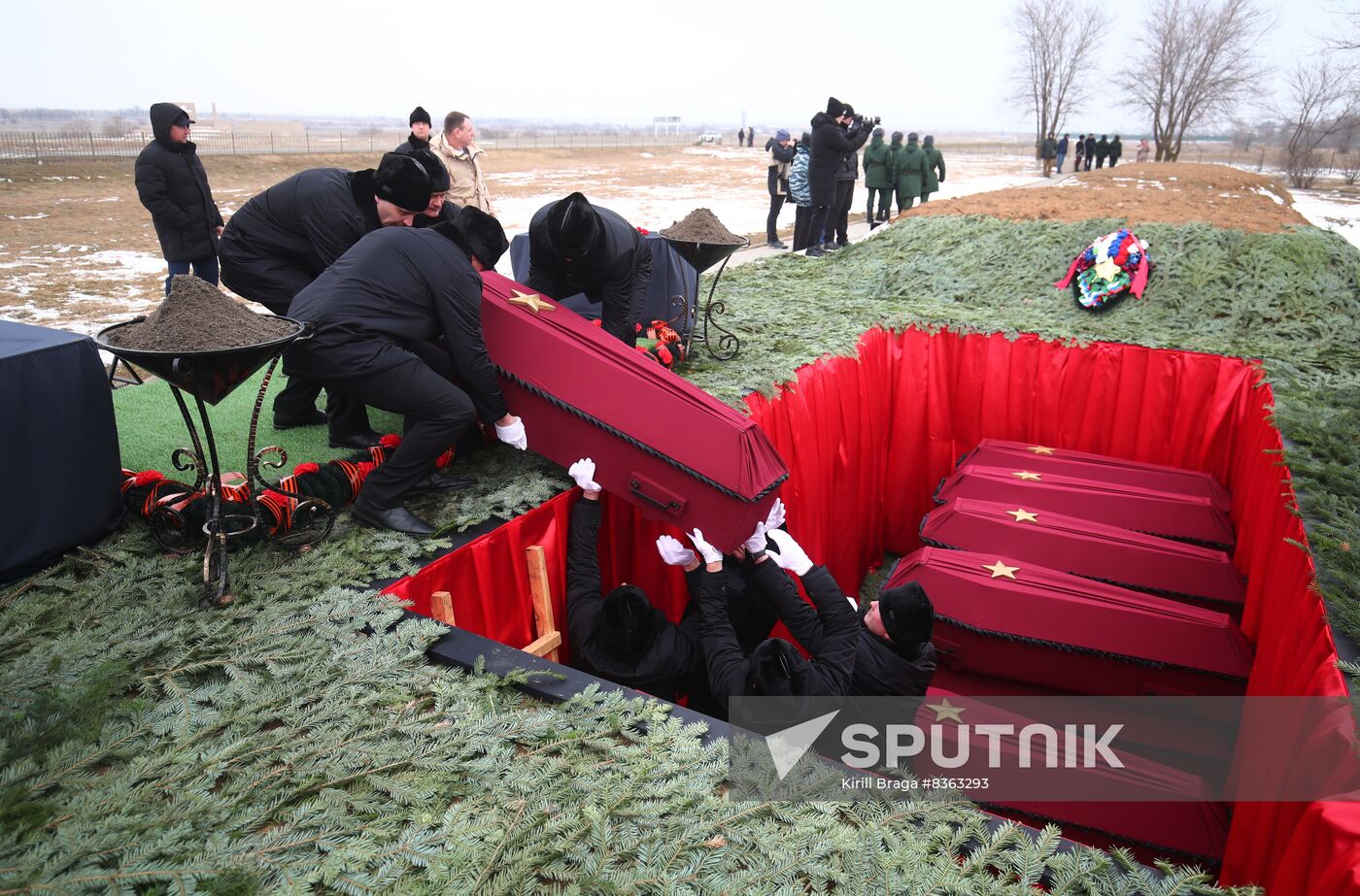 Russia WWII Stalingrad Battle Anniversary Remains Burial