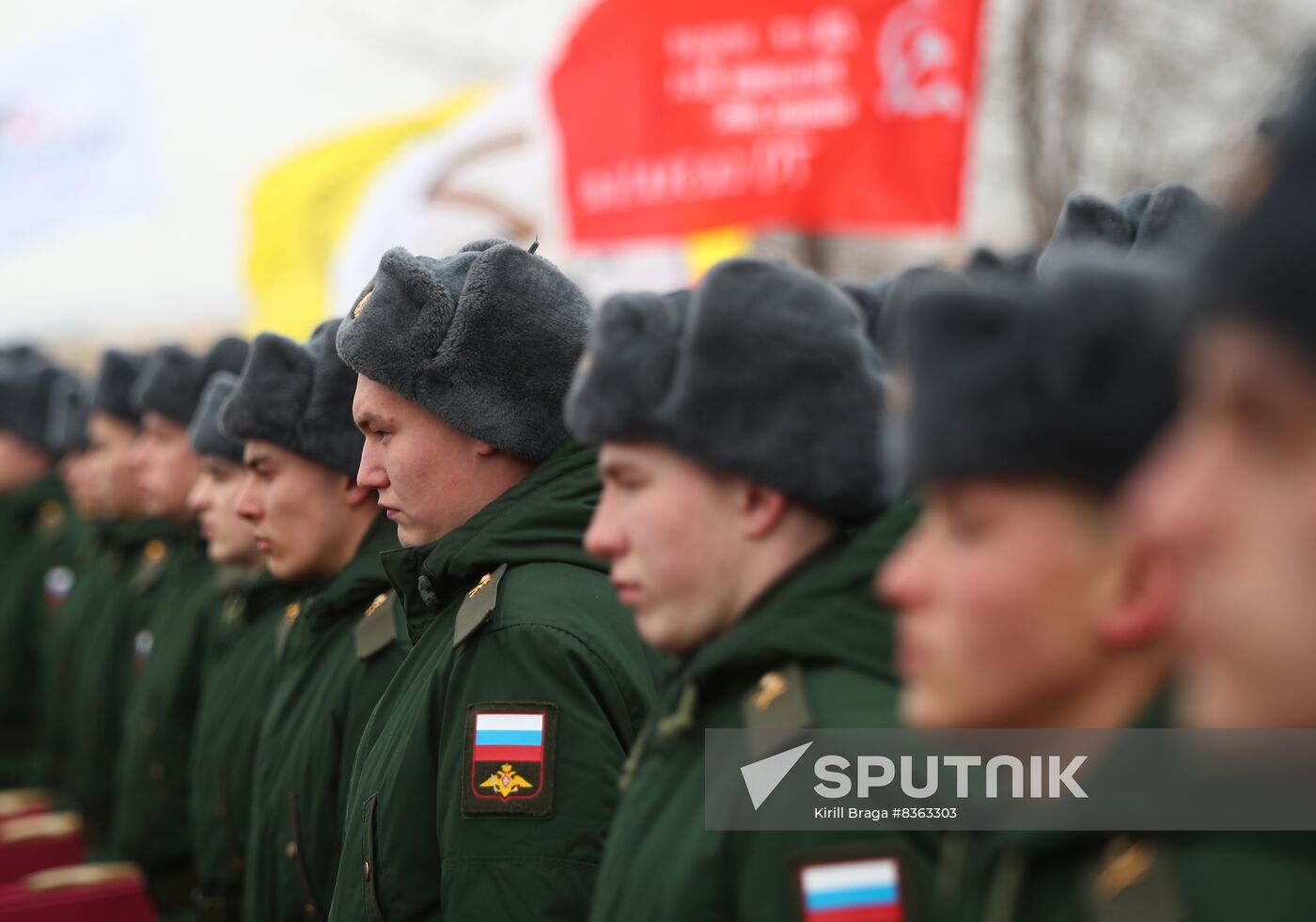Russia WWII Stalingrad Battle Anniversary Remains Burial