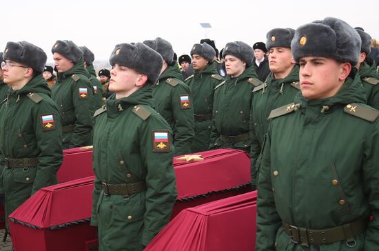 Russia WWII Stalingrad Battle Anniversary Remains Burial