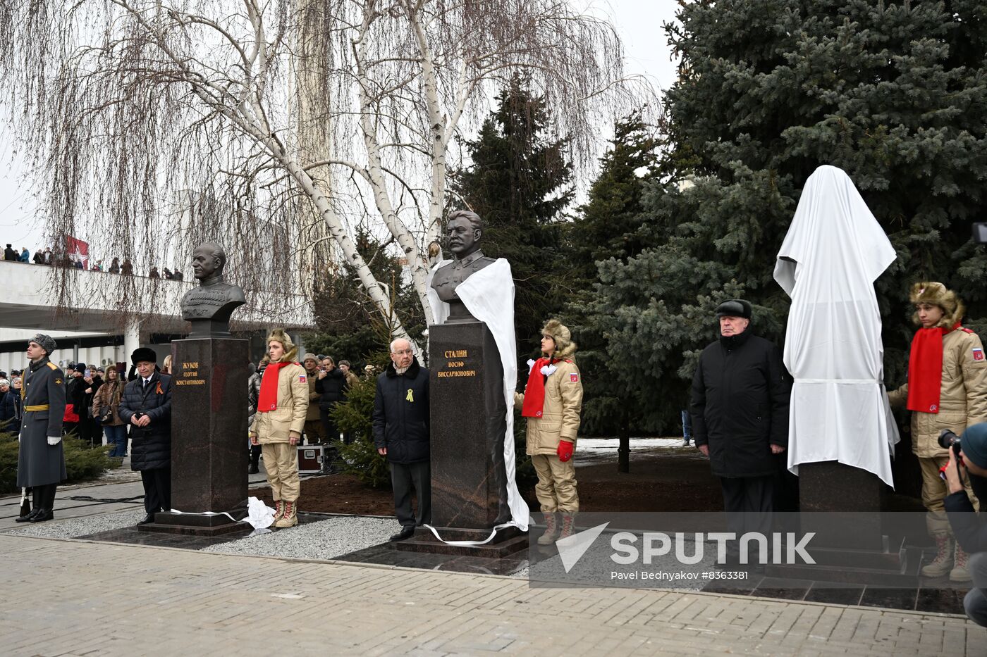 Russia WWII Stalingrad Battle Anniversary Commanders