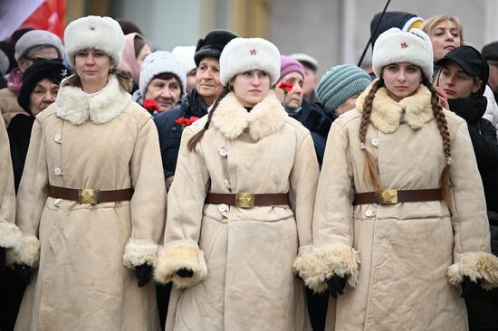 Russia WWII Stalingrad Battle Anniversary Commanders