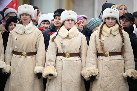 Russia WWII Stalingrad Battle Anniversary Commanders