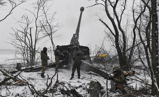 Russia Ukraine Military Operation Artillery Unit
