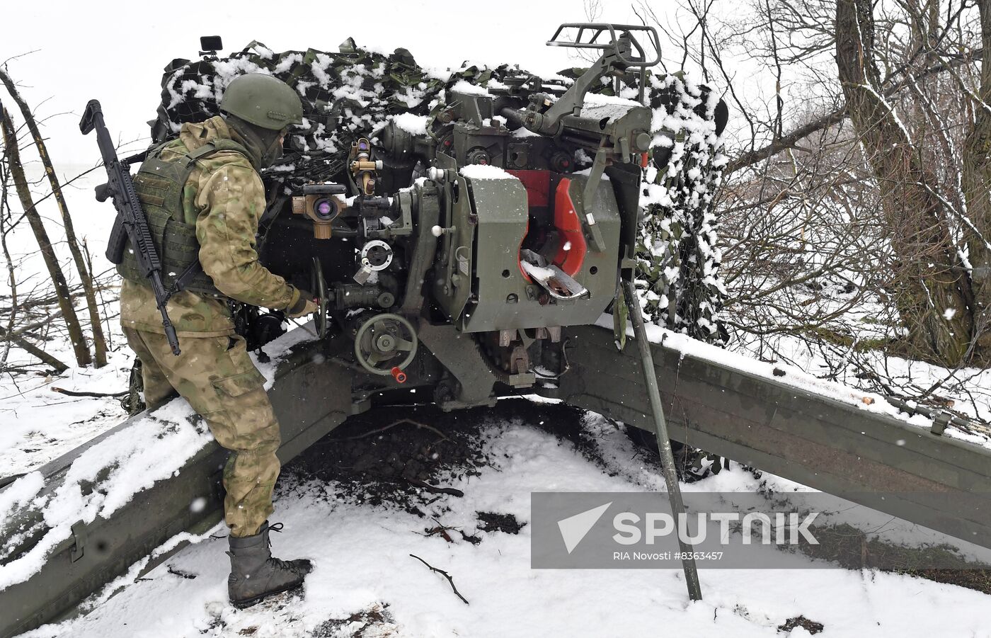 Russia Ukraine Military Operation Artillery Unit