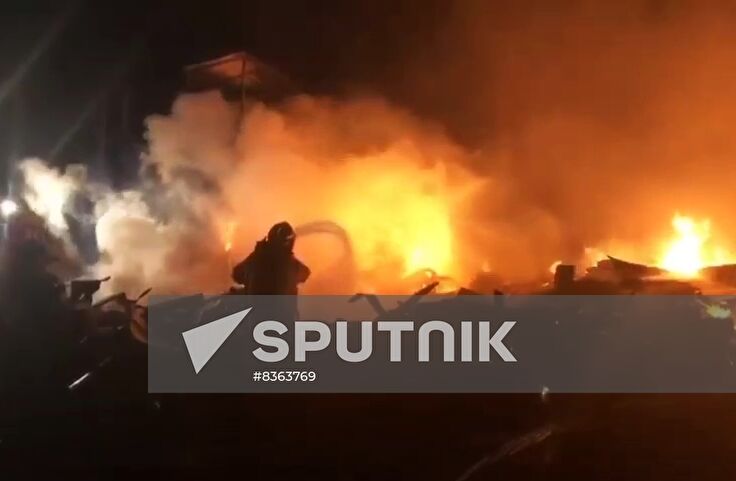 Russia Crimea Living Quarters Fire