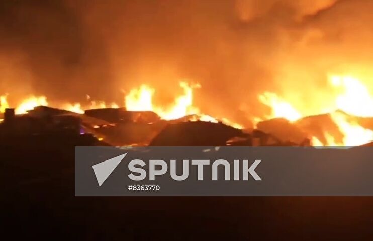 Russia Crimea Living Quarters Fire