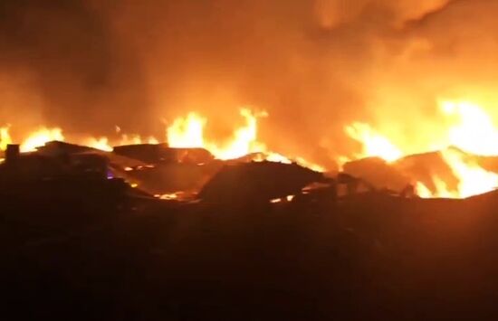 Russia Crimea Living Quarters Fire