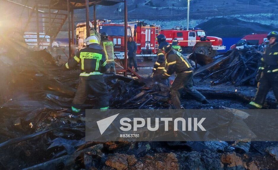 Russia Crimea Living Quarters Fire