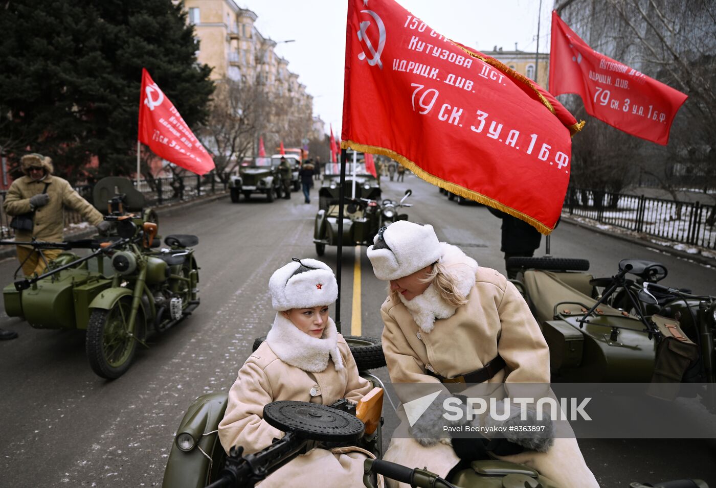 Russia WWII Stalingrad Battle Anniversary Parade