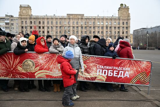 Russia WWII Stalingrad Battle Anniversary Parade