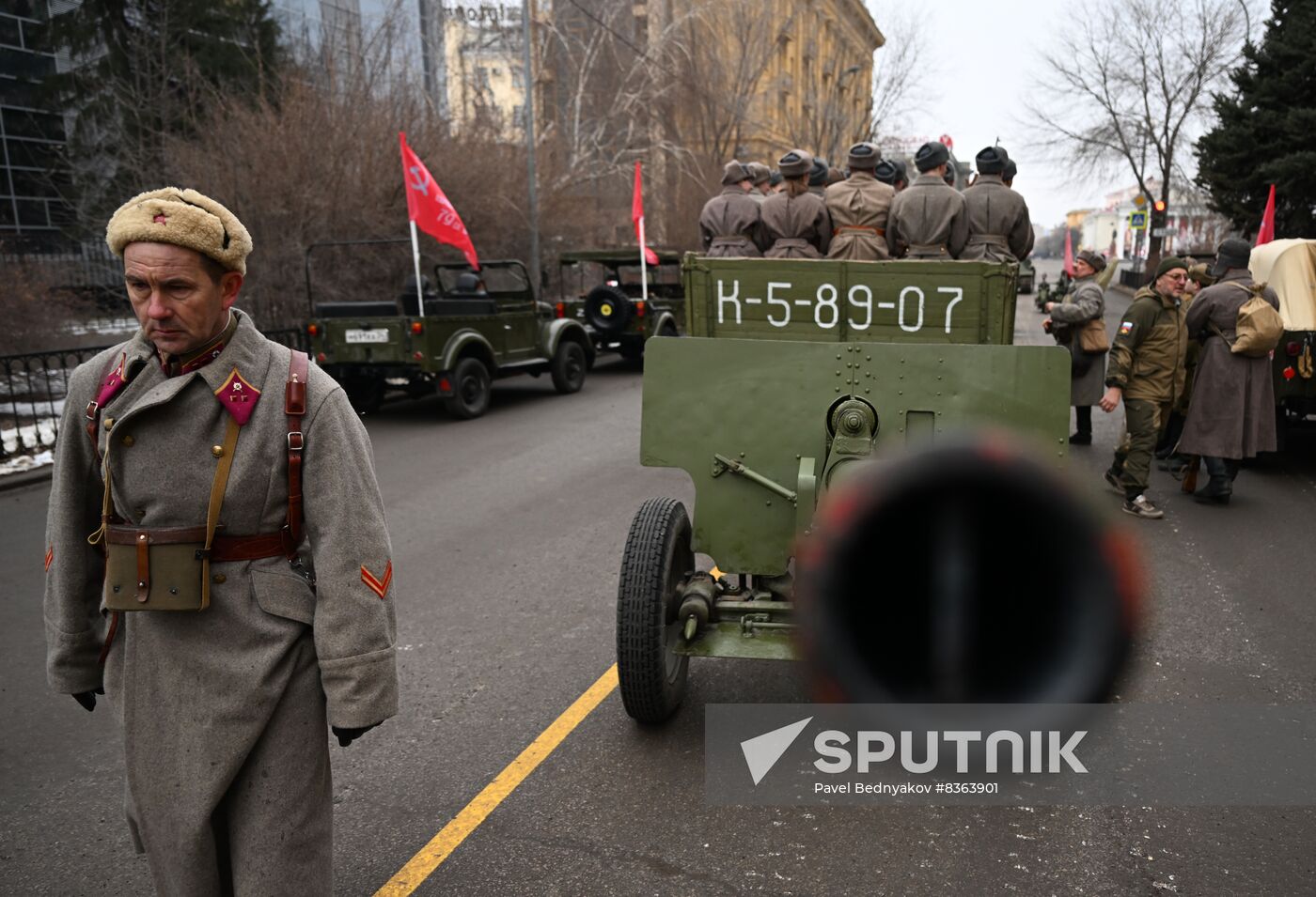 Russia WWII Stalingrad Battle Anniversary Parade