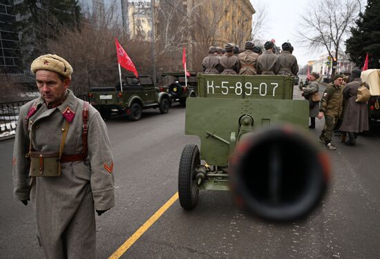 Russia WWII Stalingrad Battle Anniversary Parade