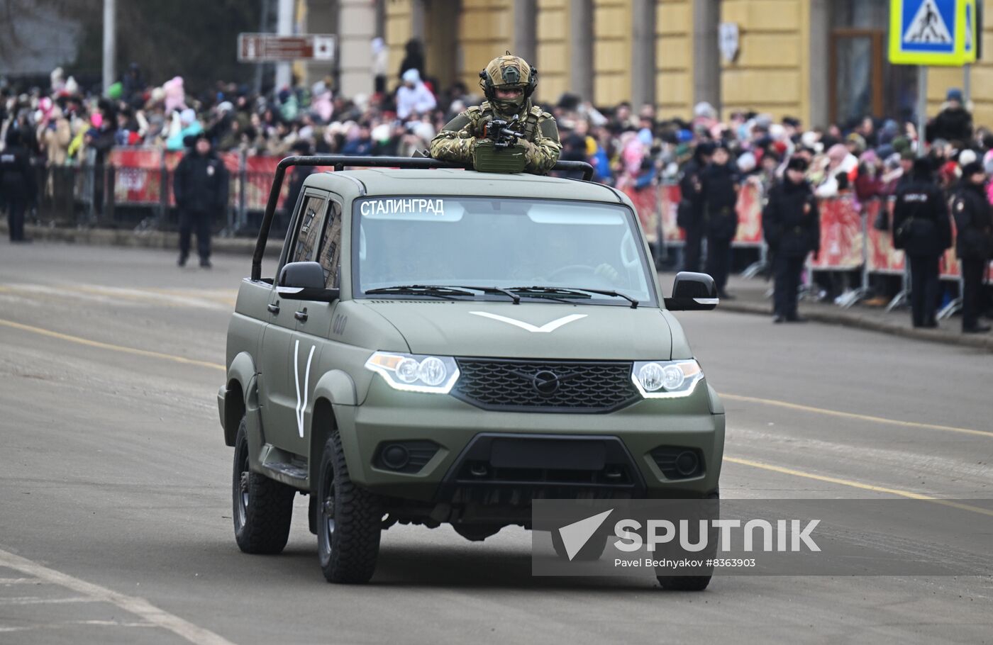 Russia WWII Stalingrad Battle Anniversary Parade