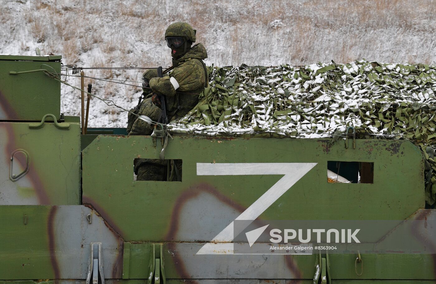 Russia Ukraine Military Operation Railway Troops