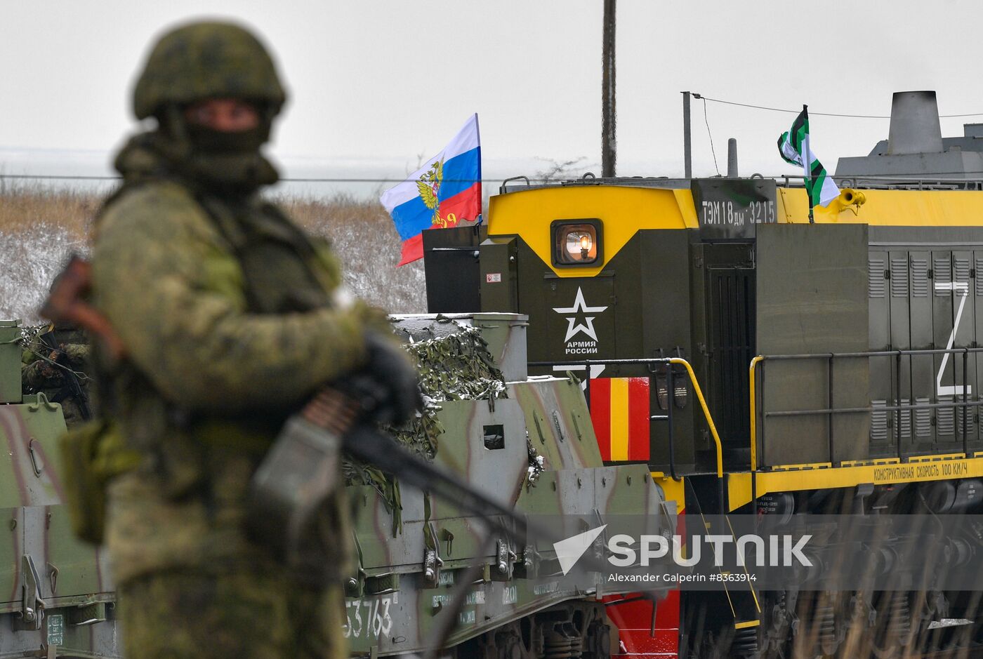 Russia Ukraine Military Operation Railway Troops
