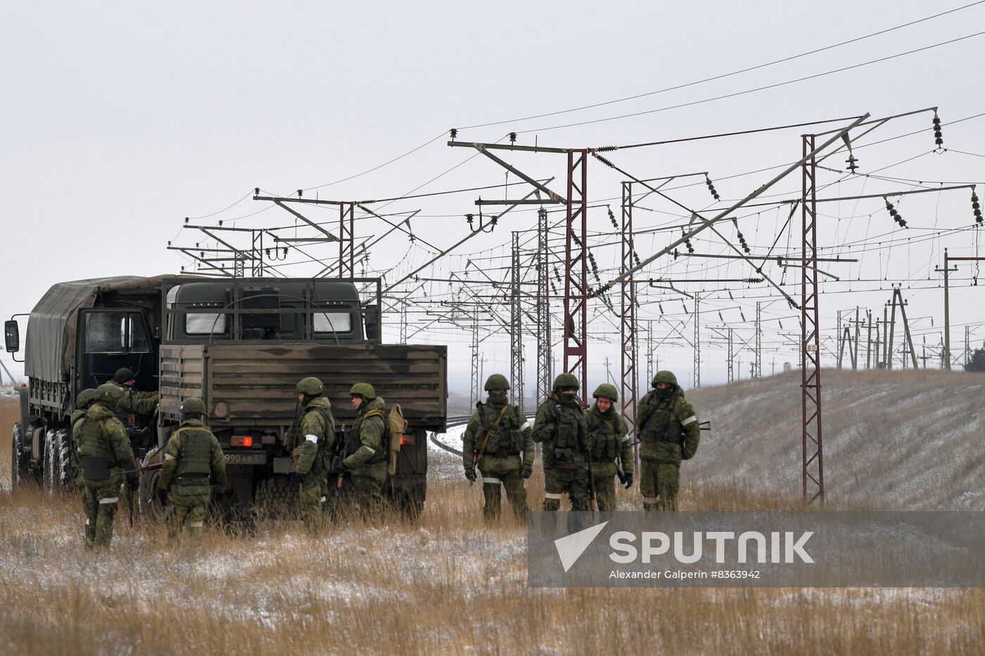 Russia Ukraine Military Operation Railway Troops