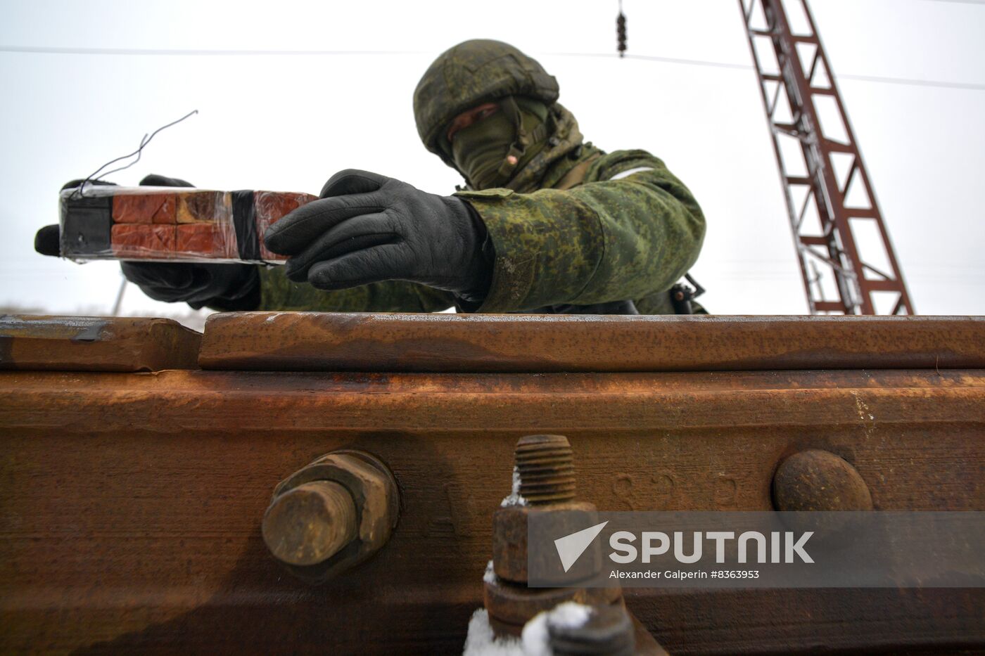 Russia Ukraine Military Operation Railway Troops