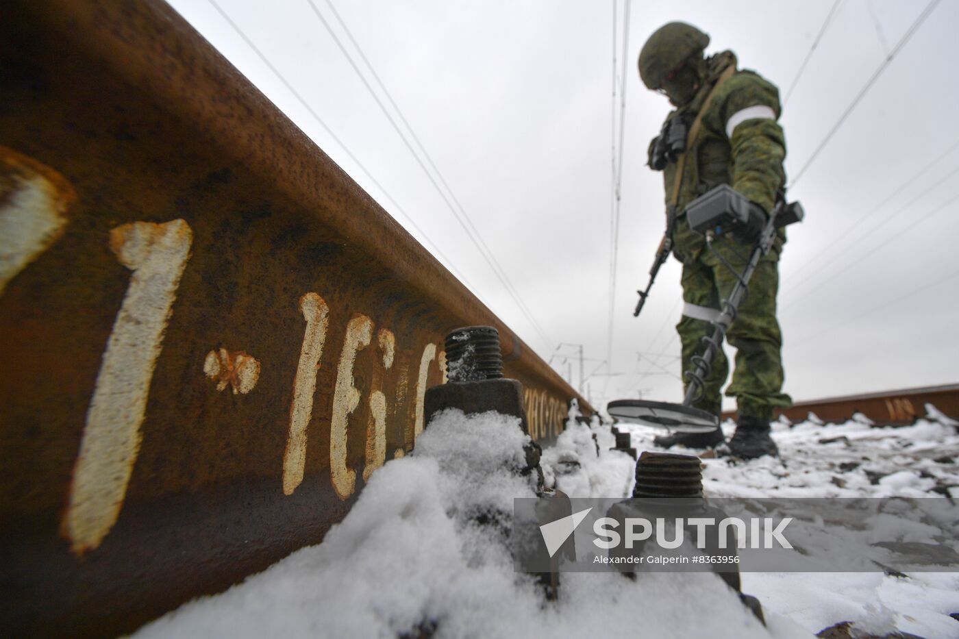 Russia Ukraine Military Operation Railway Troops