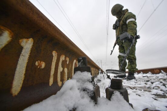 Russia Ukraine Military Operation Railway Troops