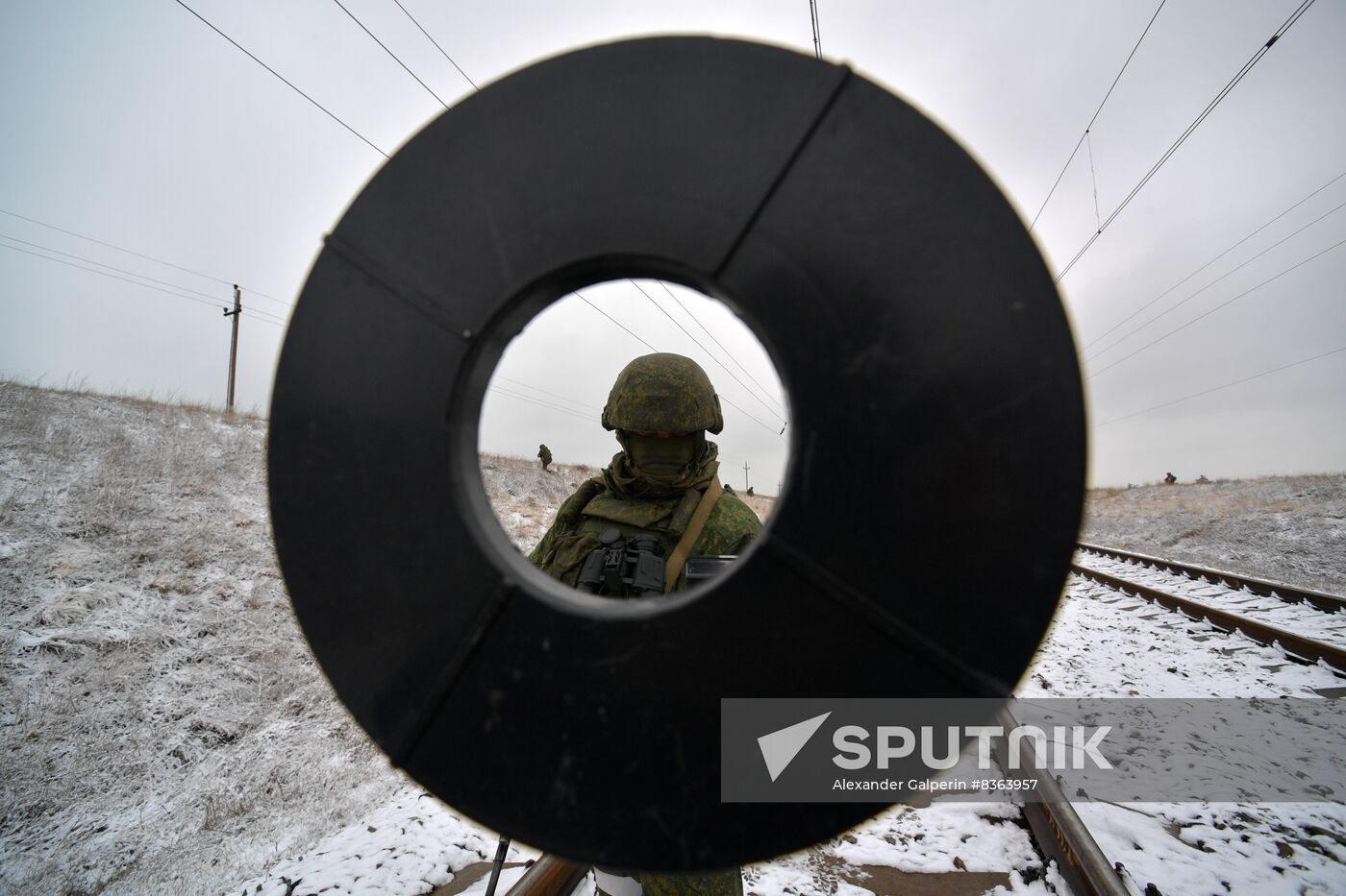 Russia Ukraine Military Operation Railway Troops