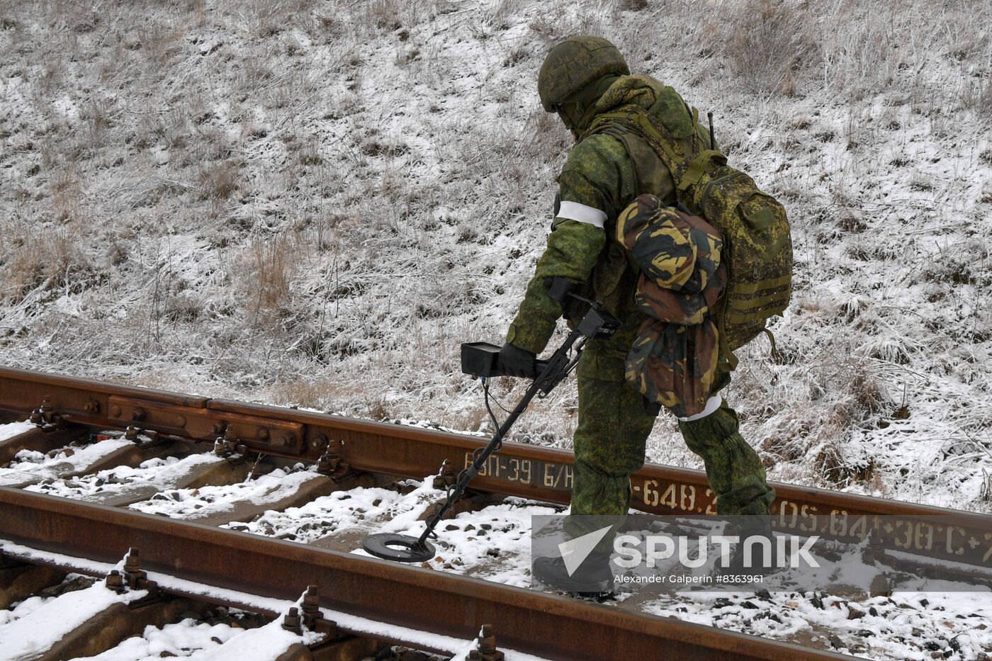 Russia Ukraine Military Operation Railway Troops