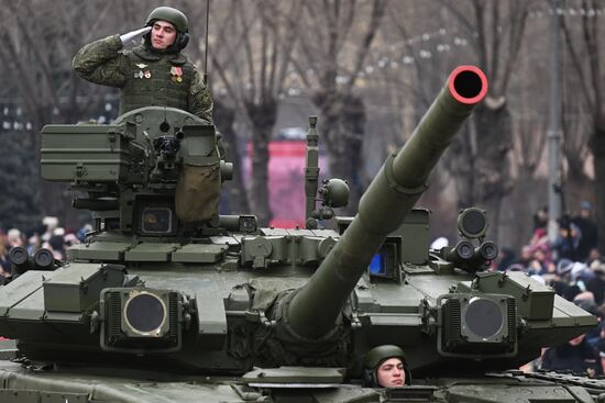 Russia WWII Stalingrad Battle Anniversary Parade