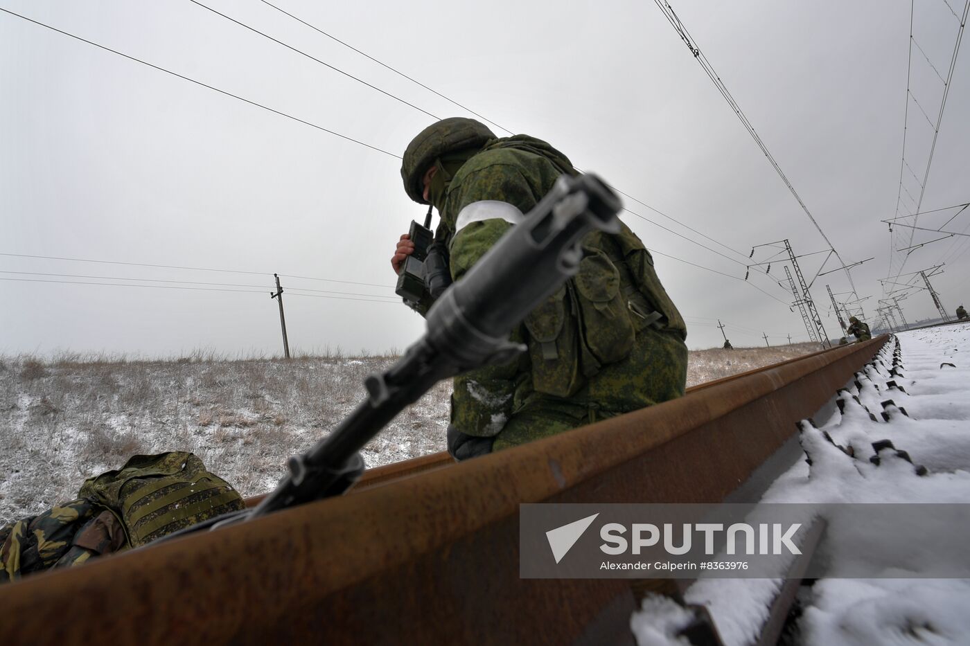 Russia Ukraine Military Operation Railway Troops