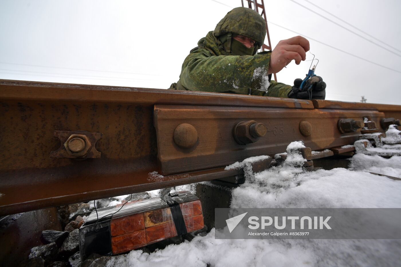 Russia Ukraine Military Operation Railway Troops