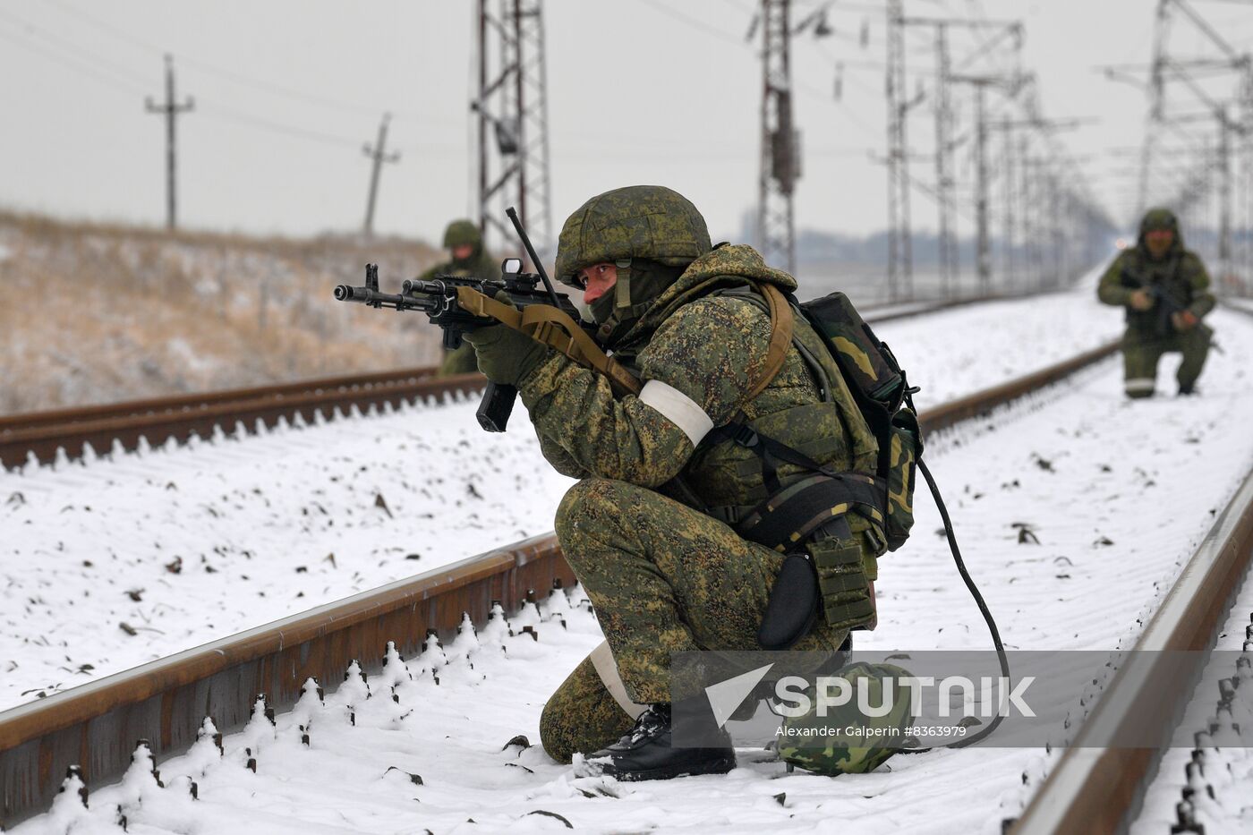 Russia Ukraine Military Operation Railway Troops