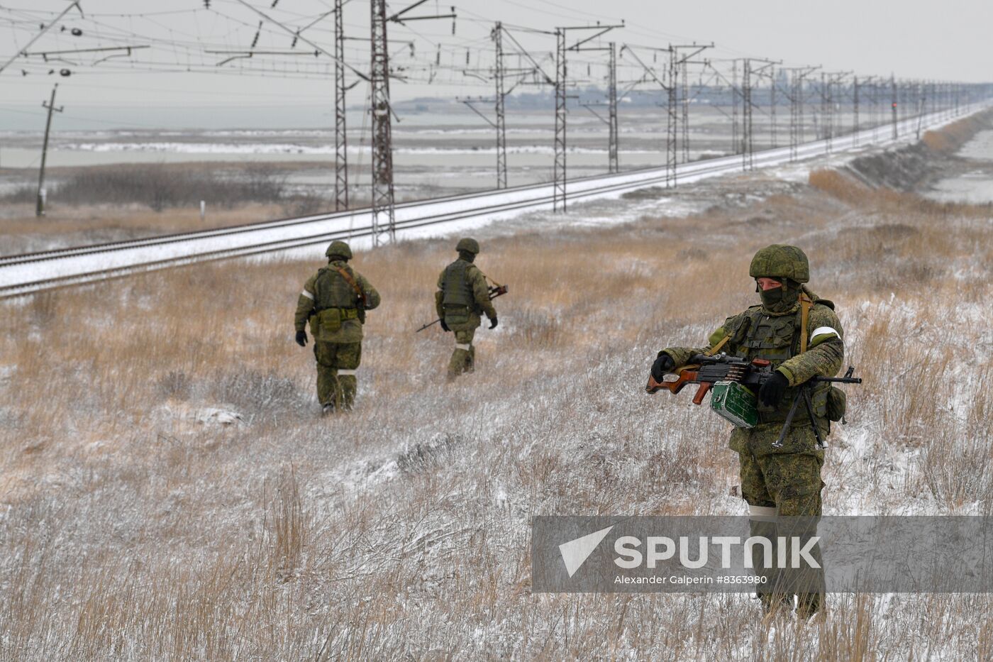 Russia Ukraine Military Operation Railway Troops