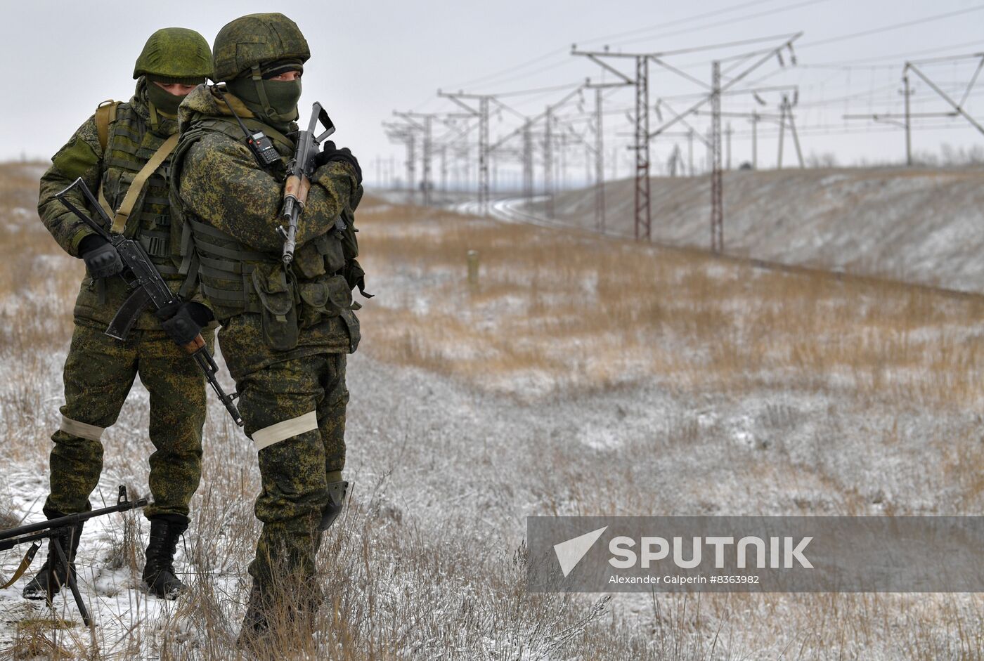Russia Ukraine Military Operation Railway Troops
