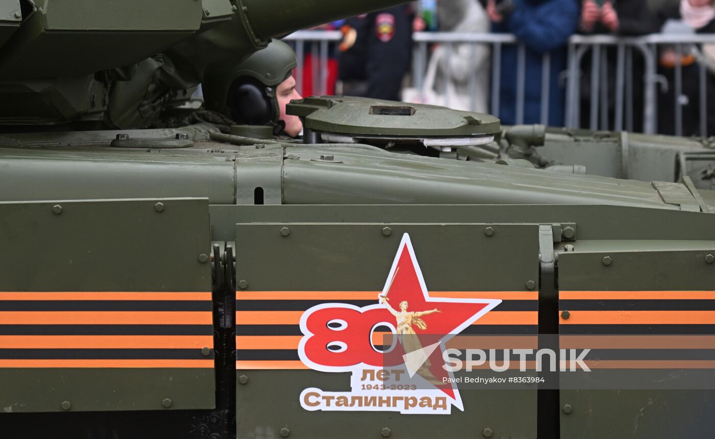 Russia WWII Stalingrad Battle Anniversary Parade