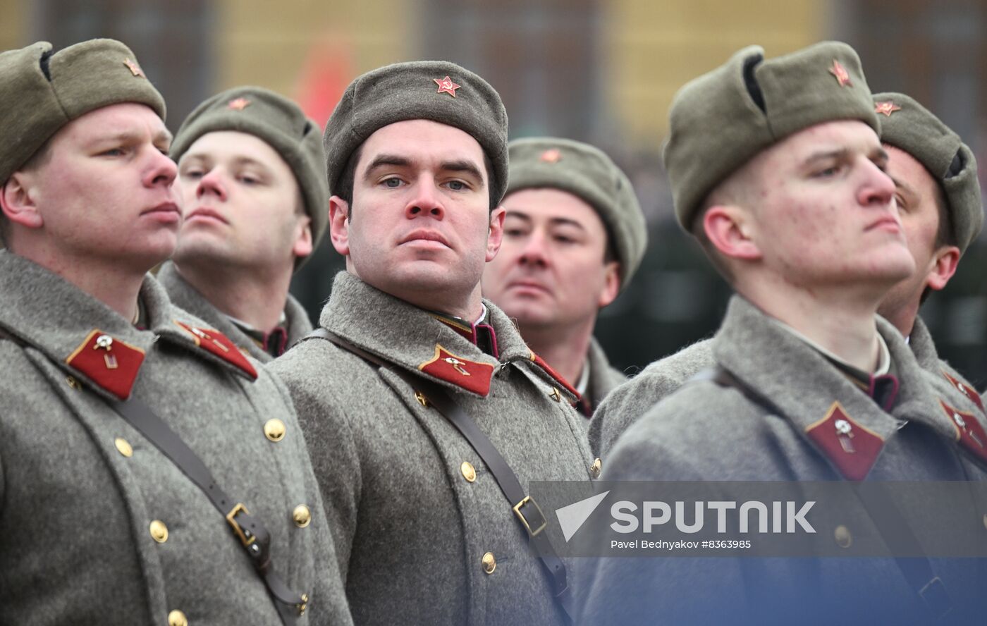 Russia WWII Stalingrad Battle Anniversary Parade