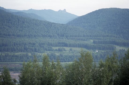 Outskirts of Ovsyanka village, birthplace of writer Viktor Astafyev