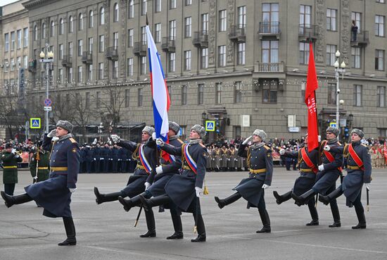 Russia WWII Stalingrad Battle Anniversary Parade