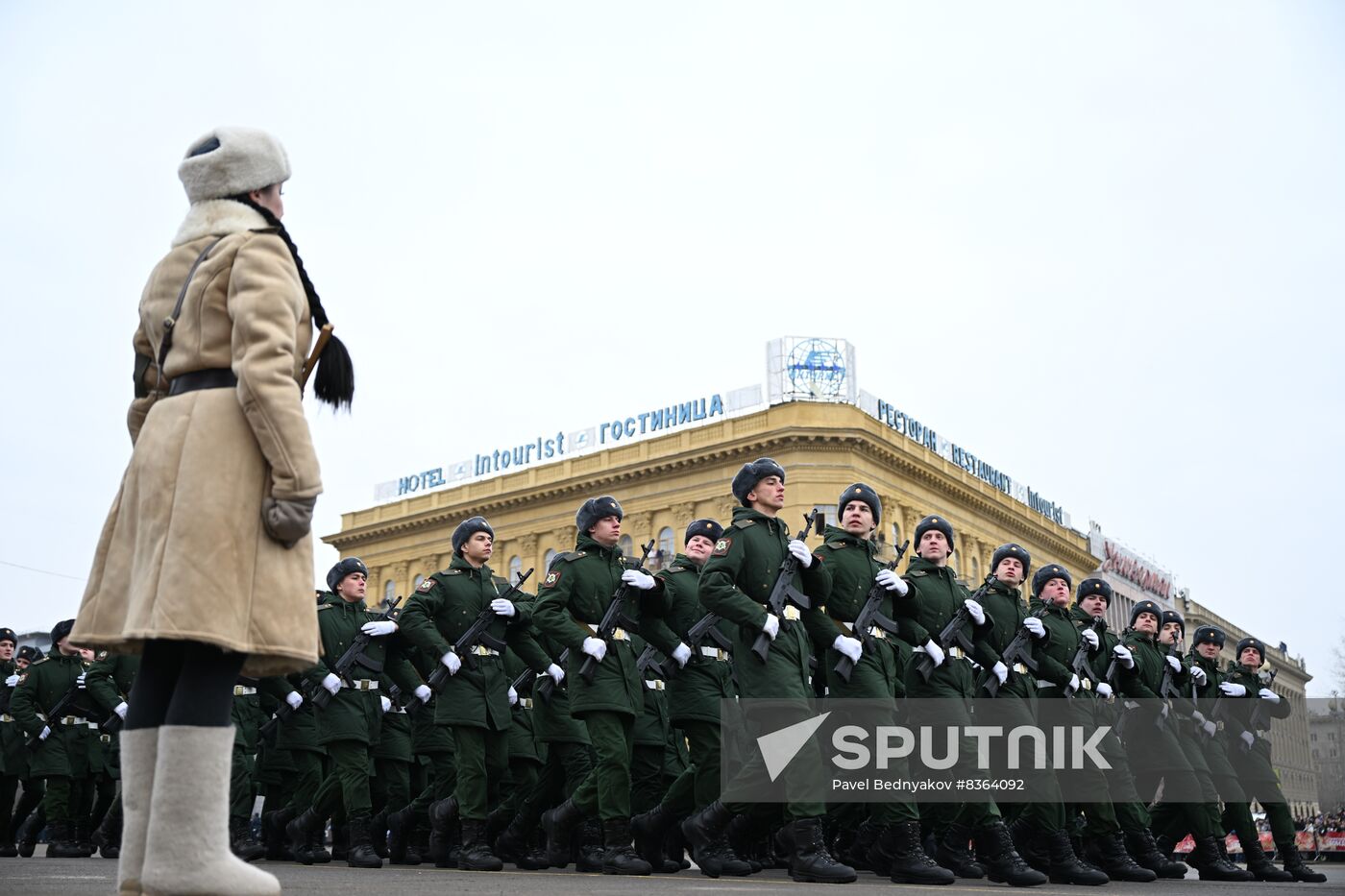 Russia WWII Stalingrad Battle Anniversary Parade