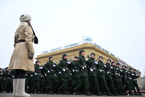 Russia WWII Stalingrad Battle Anniversary Parade