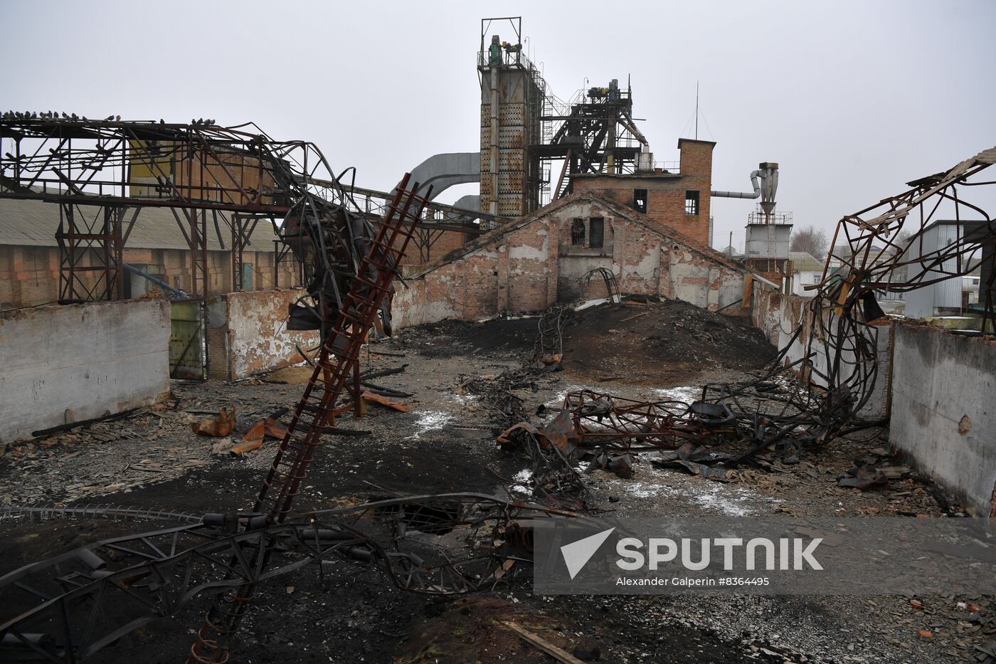 Russia Ukraine Military Operation Grain Elevator