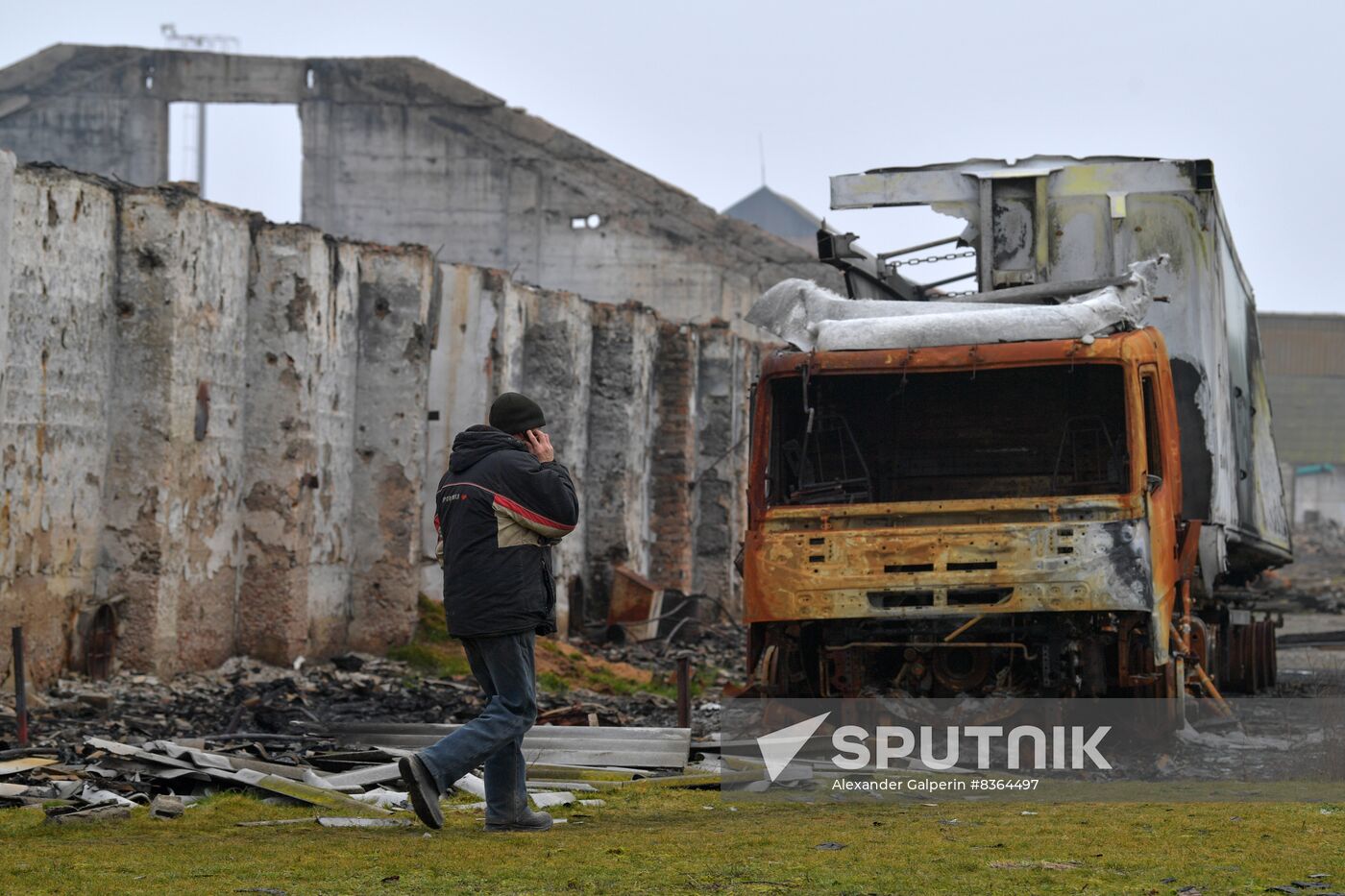 Russia Ukraine Military Operation Grain Elevator