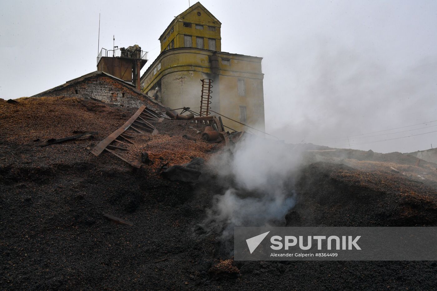 Russia Ukraine Military Operation Grain Elevator