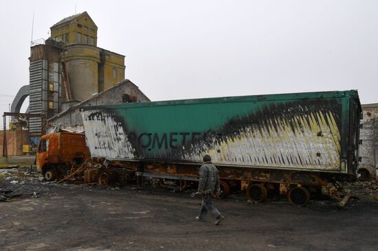 Russia Ukraine Military Operation Grain Elevator