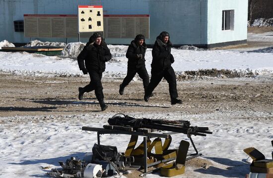 Russia Navy Marines Drills