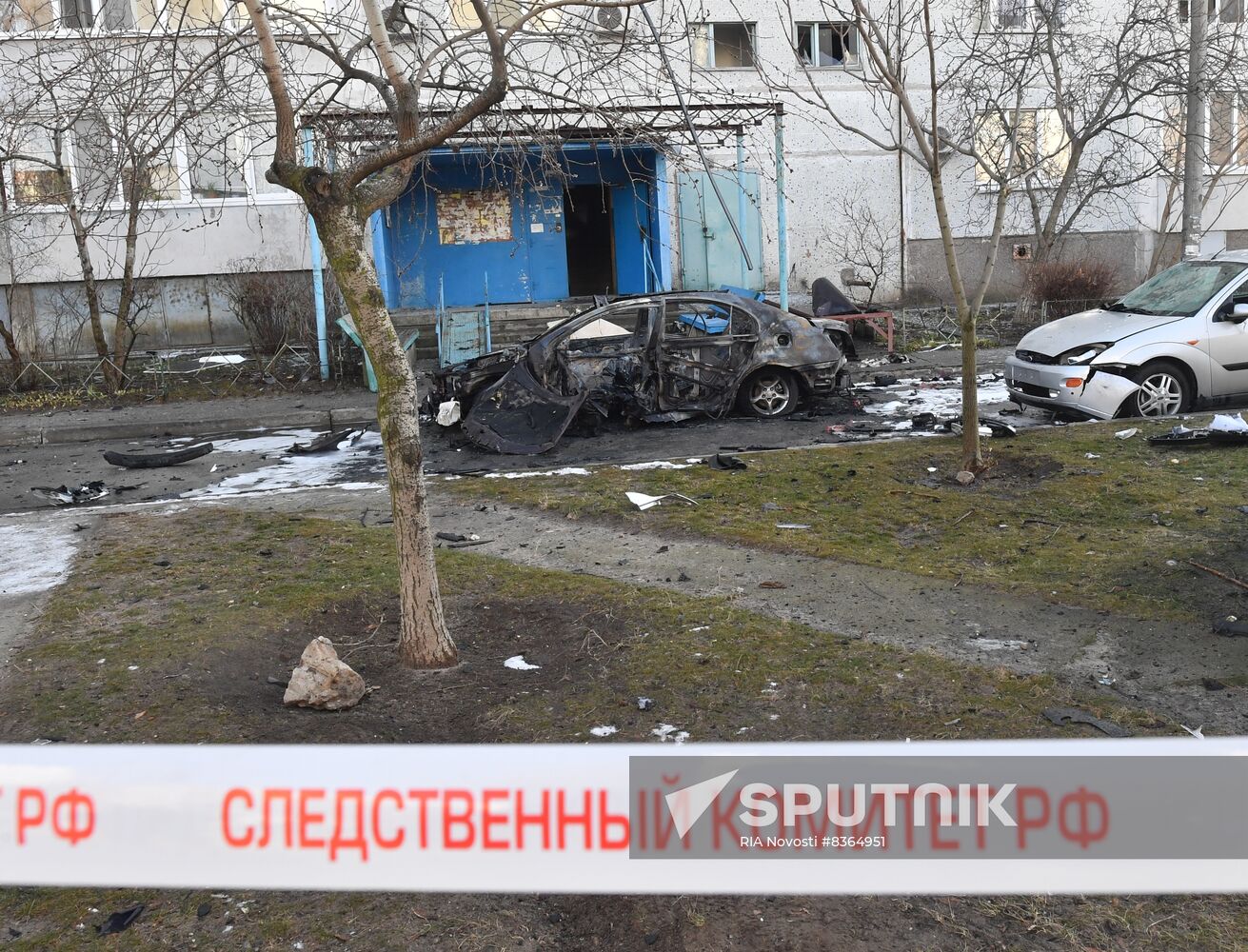 Russia Ukraine Military Operation Car Explosion