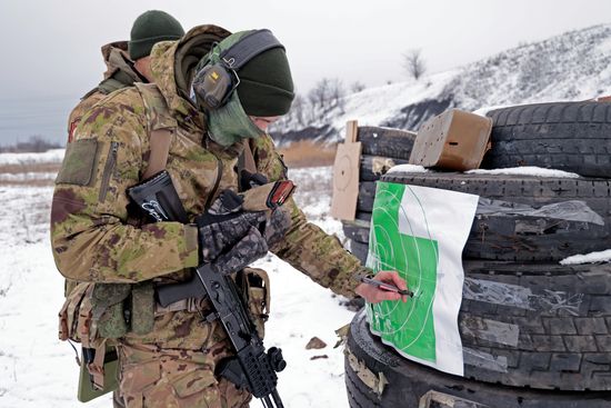 Russia Ukraine Military Operation Troops Training