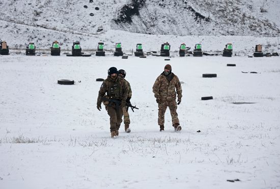 Russia Ukraine Military Operation Troops Training