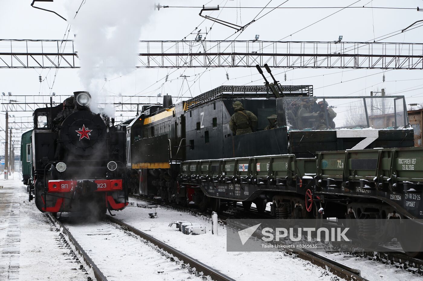 Launching vintage train Road of Courage in Belgorod Region